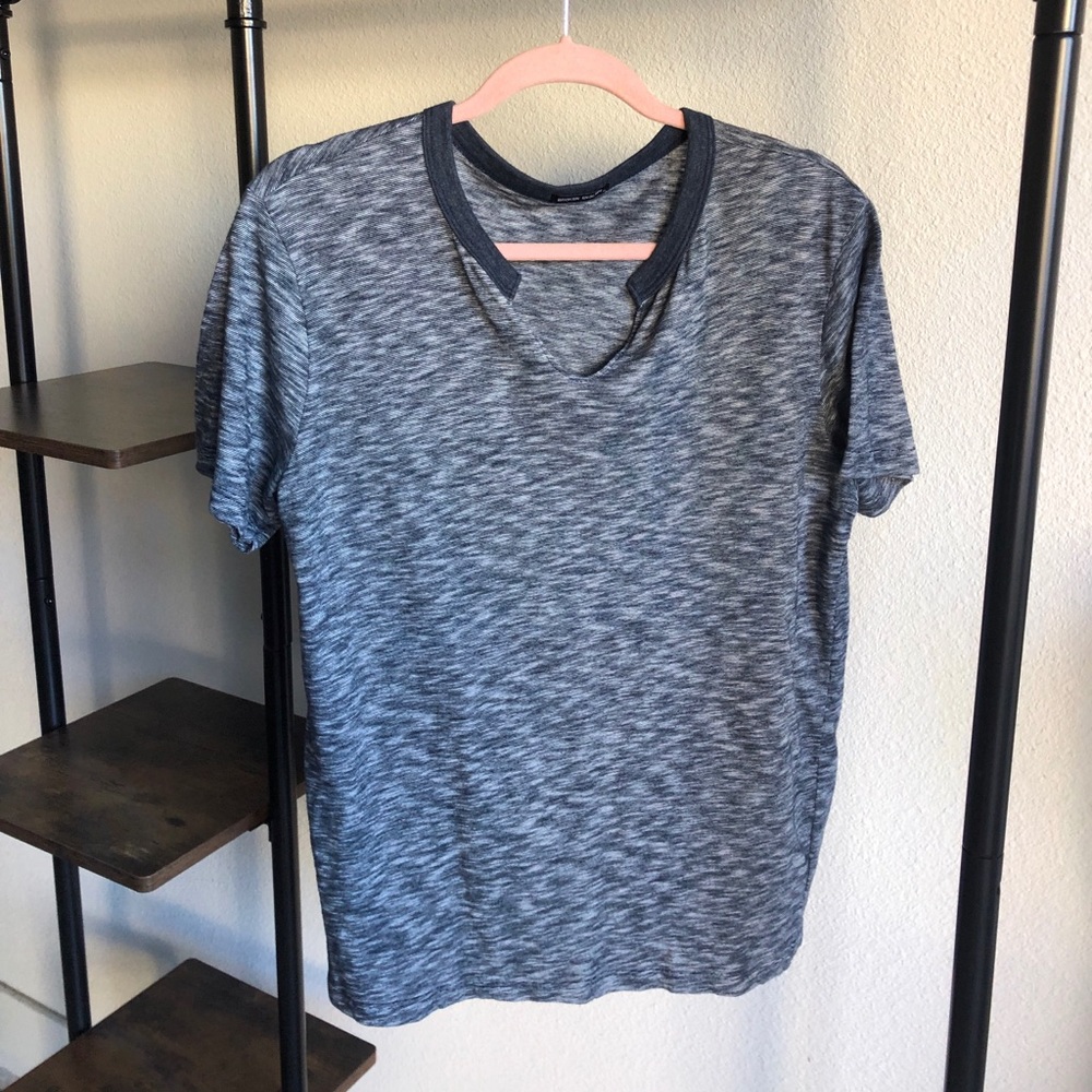 Broken English V Neck Tee